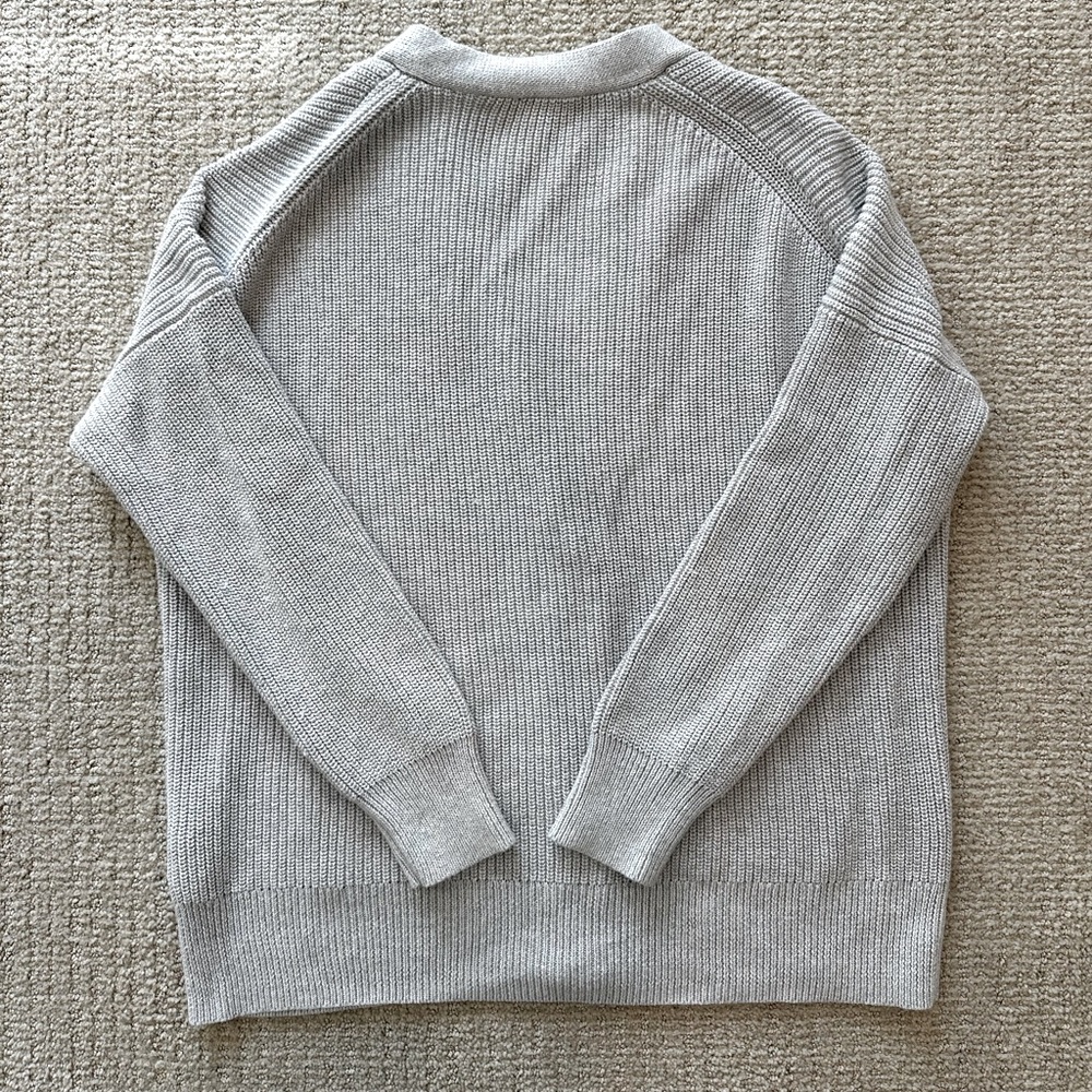 J. Crew V-neck cotton-blend cardigan sweater - Picture 8 of 9